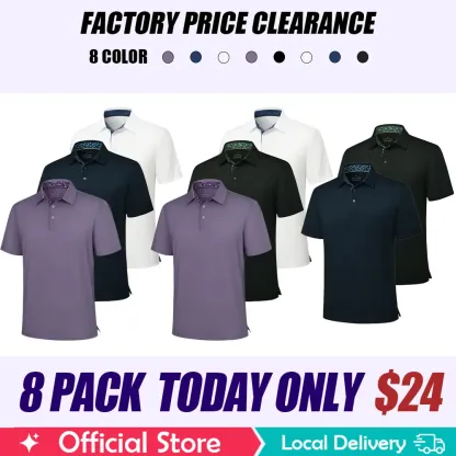 Men'S Polo Shirts – Soft Breathable Cotton, Comfortable Short Sleeve Casual Fit, Classic Collared Polo Shirts For Work, Golf, Travel & Everyday Wear