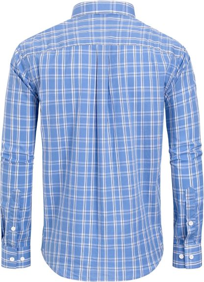 Clearance sale! Men's Plaid Button Down Shirts Cotton Long Sleeve Dress Shirts Regular Fit Gingham Shirts