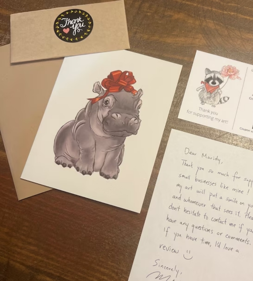 Animal Christmas Card Set(10 Pcs)