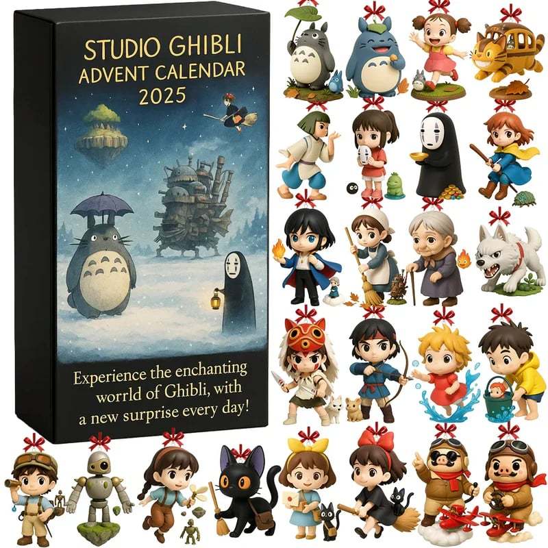 💥Christmas Hot Sale💥 3D Sculpture-Classic Studio Ghibli Anime Advent