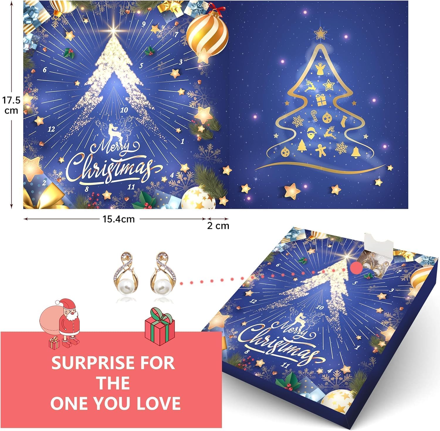 ✨Women's Jewelry Advent Calendar 2024 Christmas🎄
