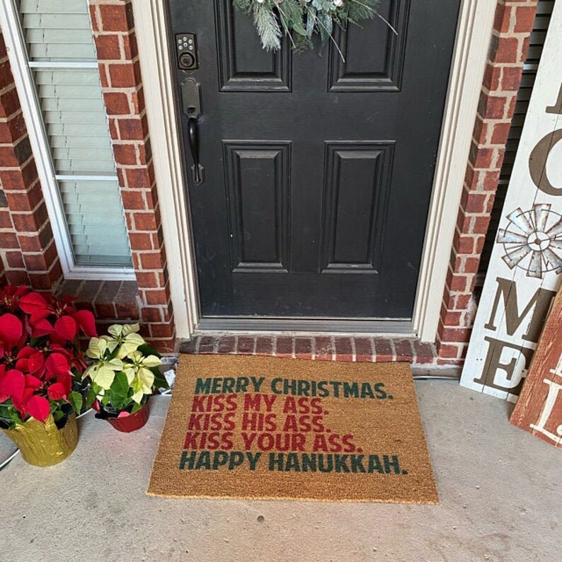 Funny Christmas Doormat