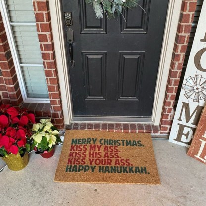 Funny Christmas Doormat