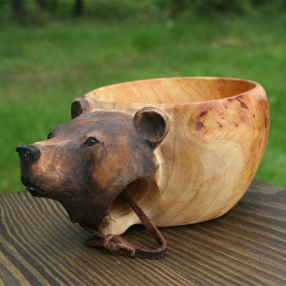 Kuksa Hand Carved Wooden Mug