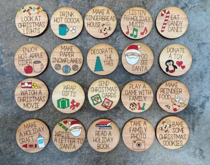 🎄Christmas Countdown Tokens Set