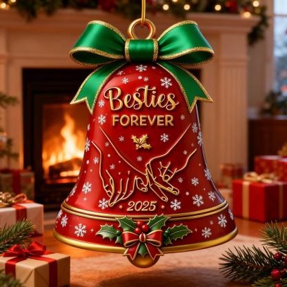 2025 Besties Forever Christmas Bell Ornament
