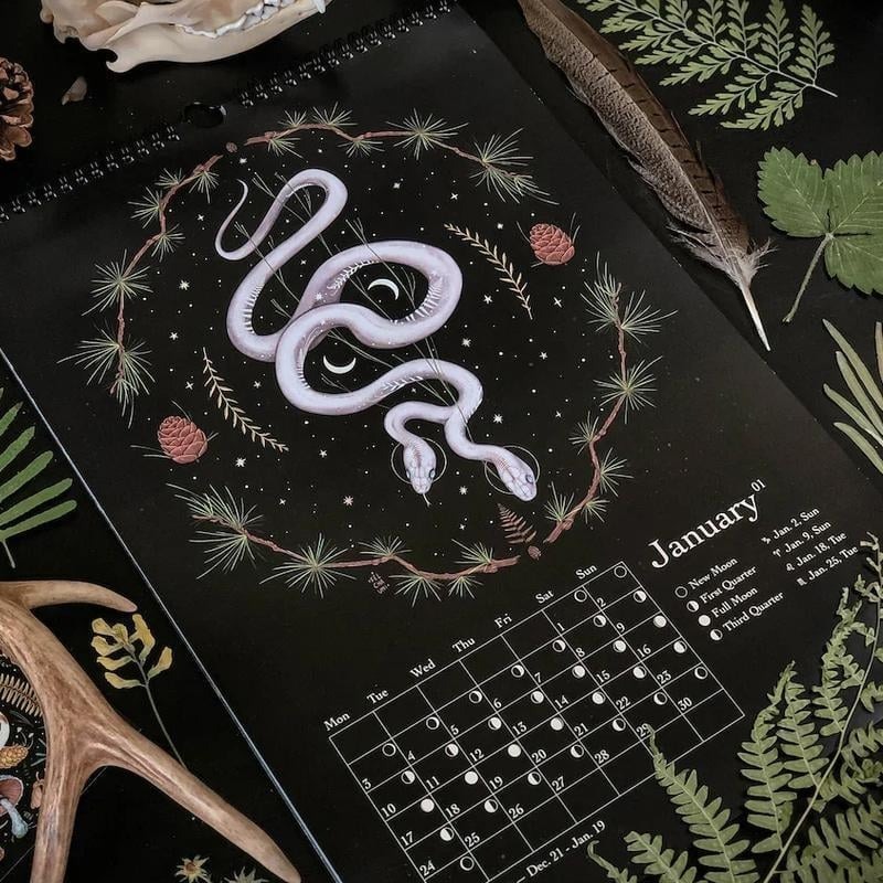 🎁Hot Sale-40% Off🔥2024 Dark Forest Lunar Calendar