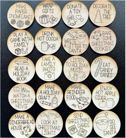 🎄Christmas Countdown Tokens Set