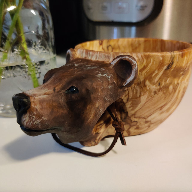 Kuksa Hand Carved Wooden Mug