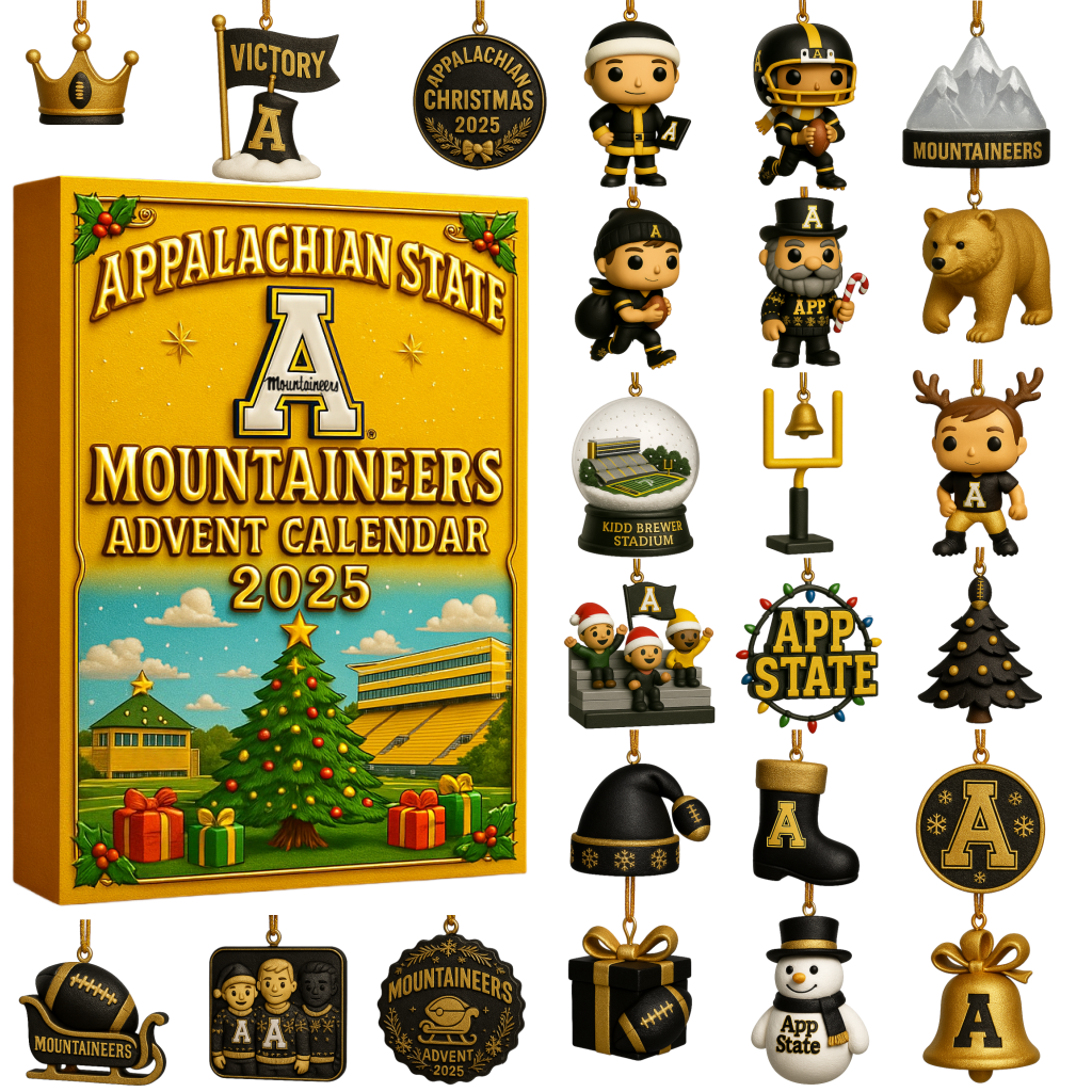 Appalachian State Mountaineers football team 2025 advent calendar