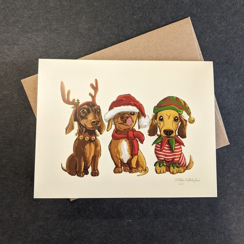 Animal Christmas Card Set(10 Pcs)