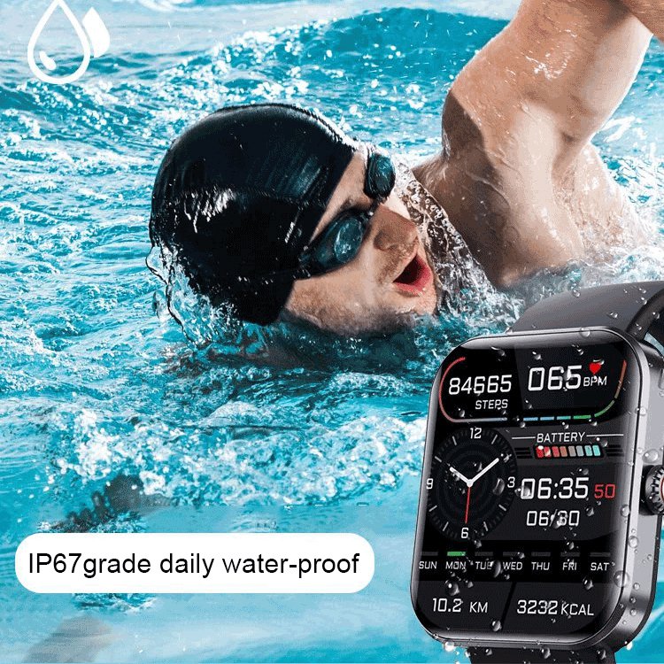 ⌚[All day monitoring of heart rate and blood pressure] Bluetooth fashion smartwatch