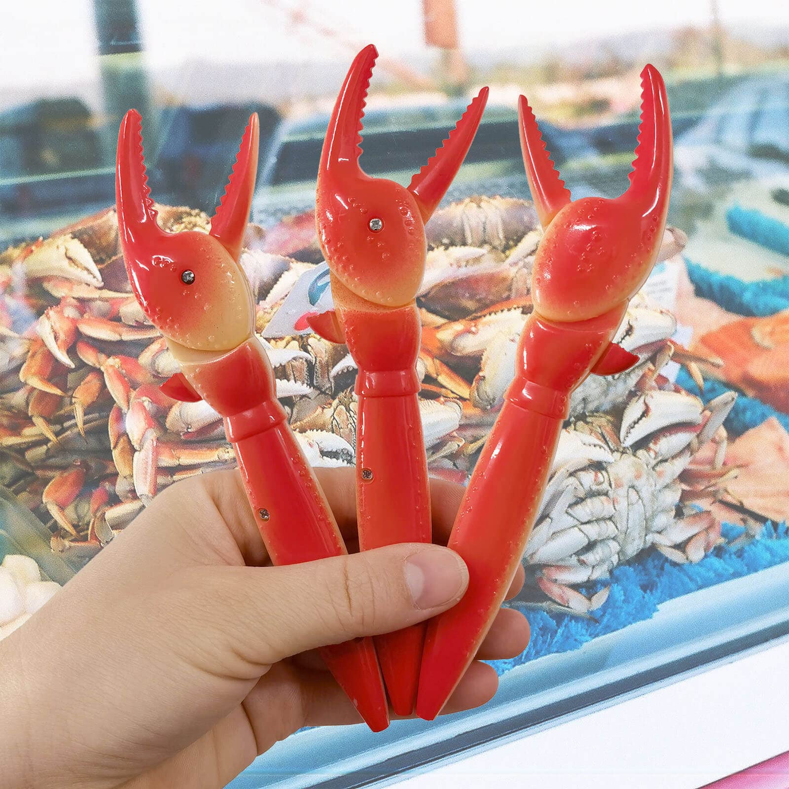 🤪Vivid Crabe Claw Shape Pens✏