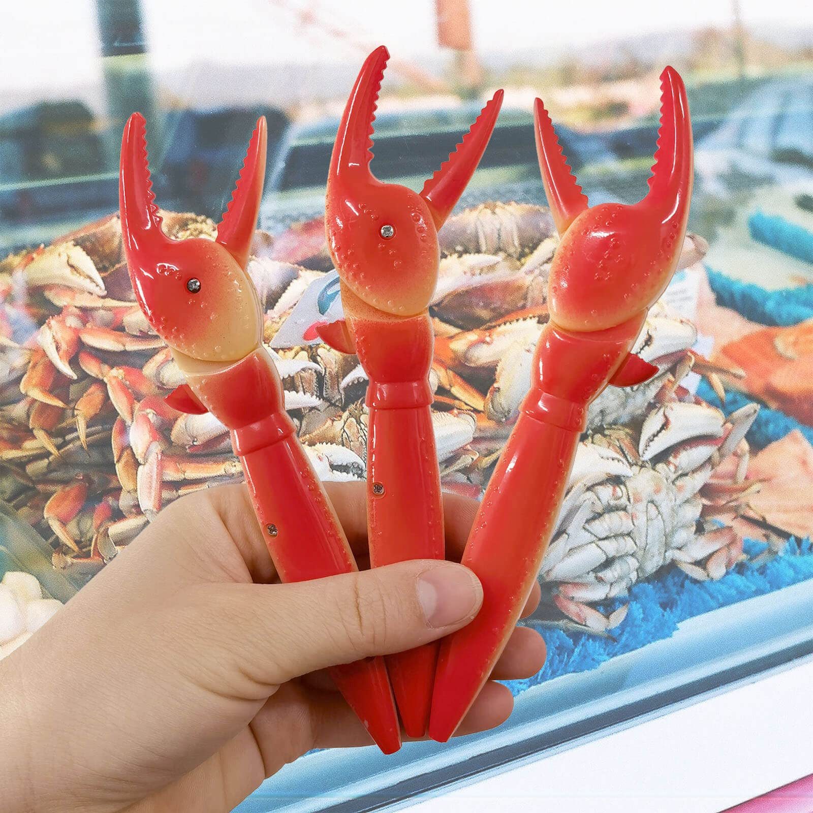🤪Vivid Crabe Claw Shape Pens✏