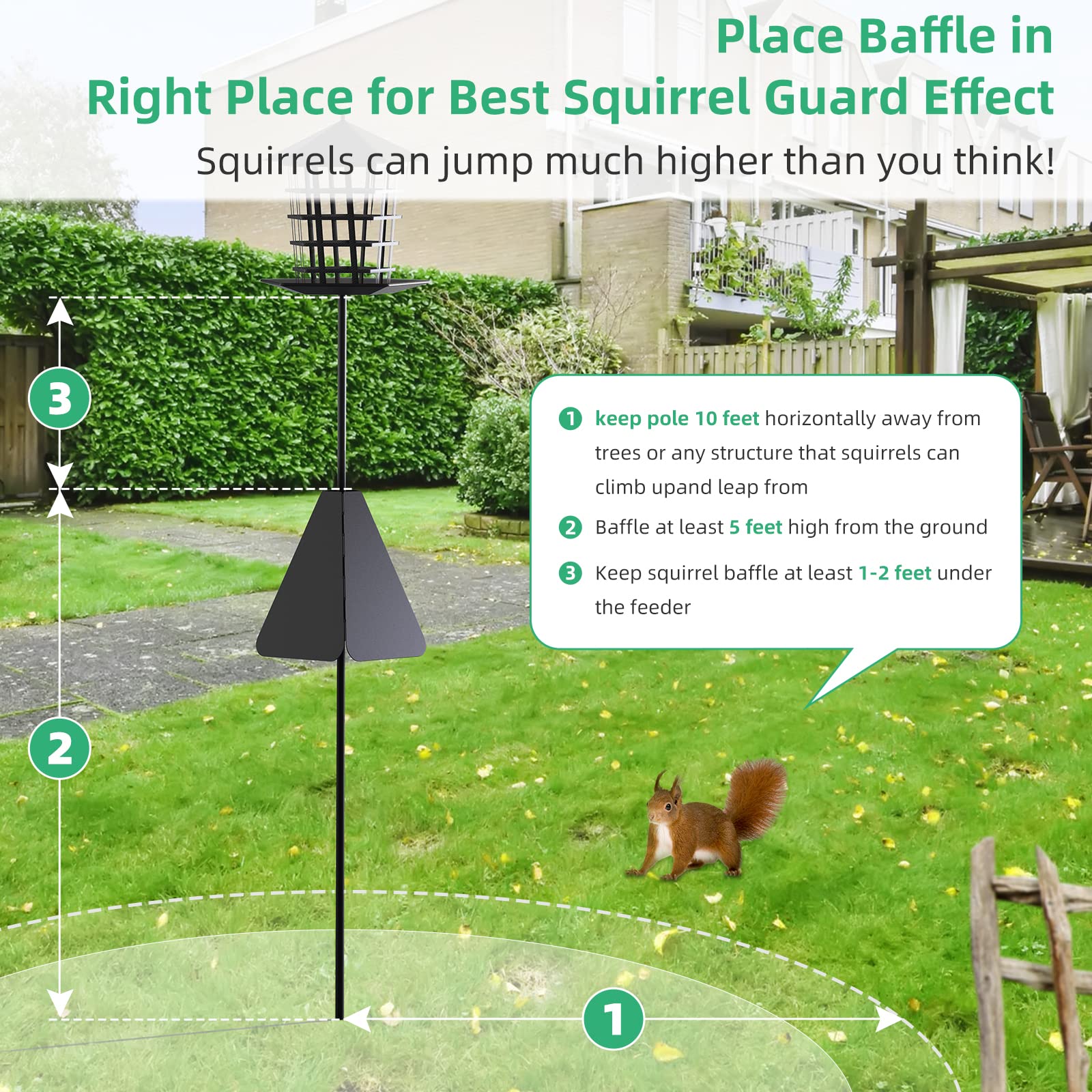 🐿️Squirrel Baffle with Dual Defense