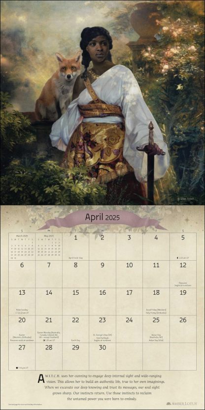 📅W.I.T.C.H. (Woman In Total Control of Herself) 2025 Wall Calendar