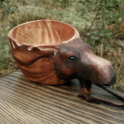 Kuksa Hand Carved Wooden Mug