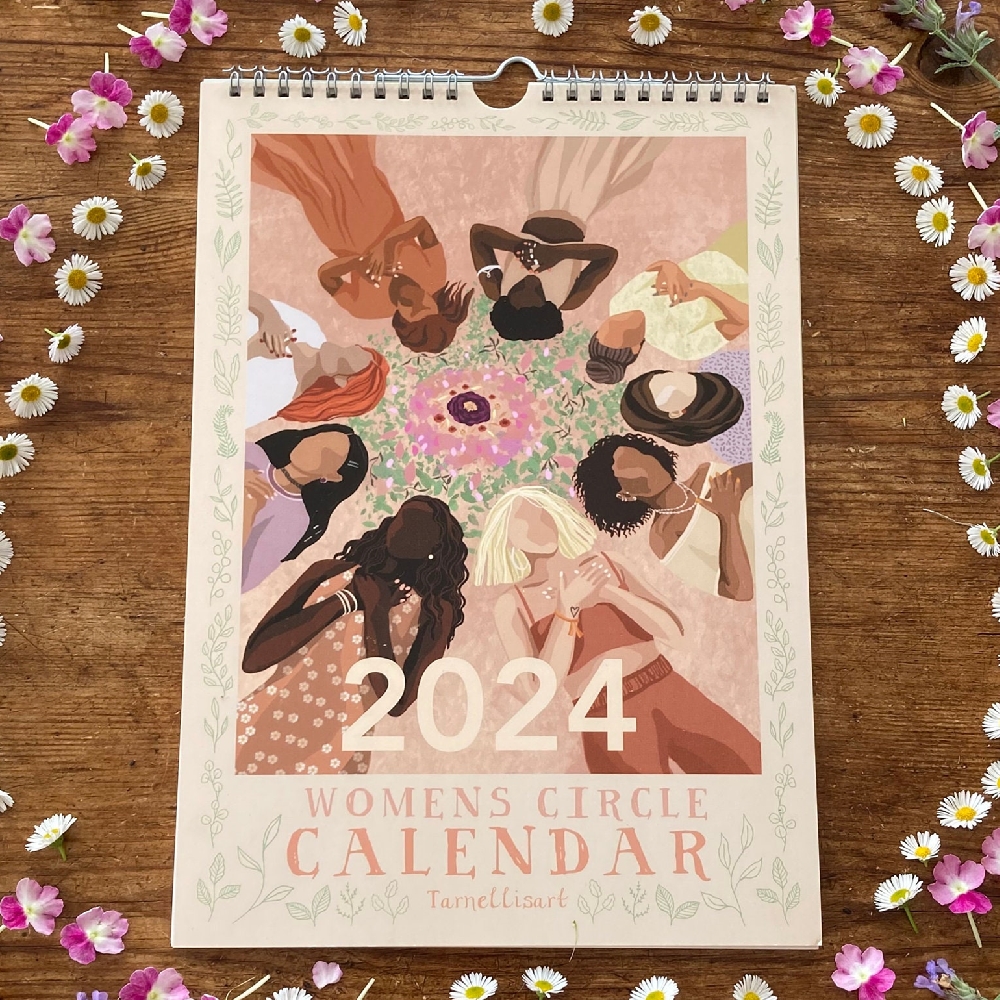 2024 Womens Circles Hanging Wall Calendar