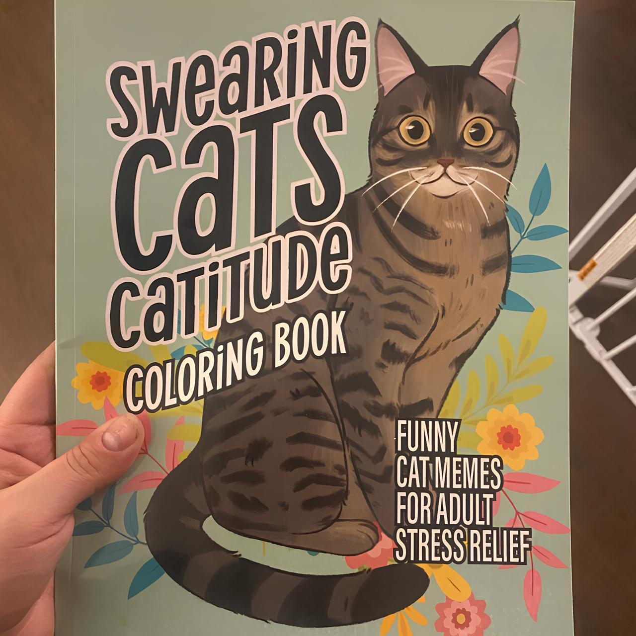 💥🐱Funny Kitty Memes Coloring Book For Adult Relaxation
