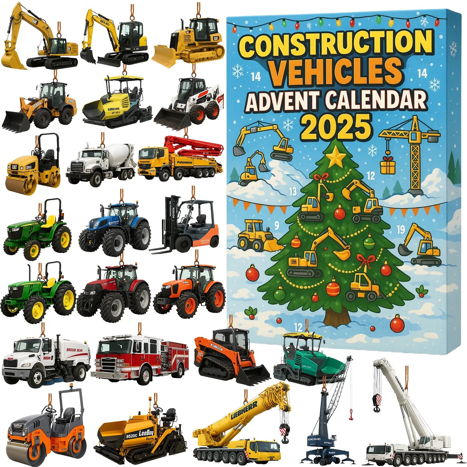 Construction Vehicles Advent Calendar 2025