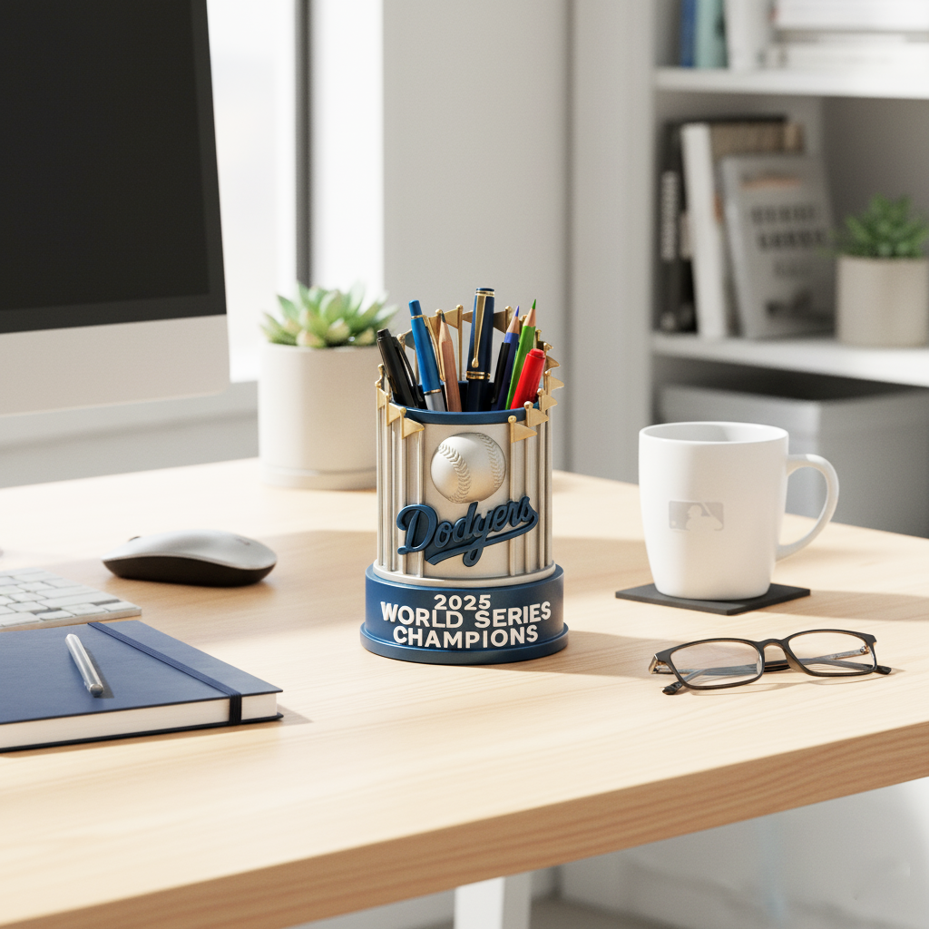 2025 L.A. Dodgers Championship Commemorative Pen Holder