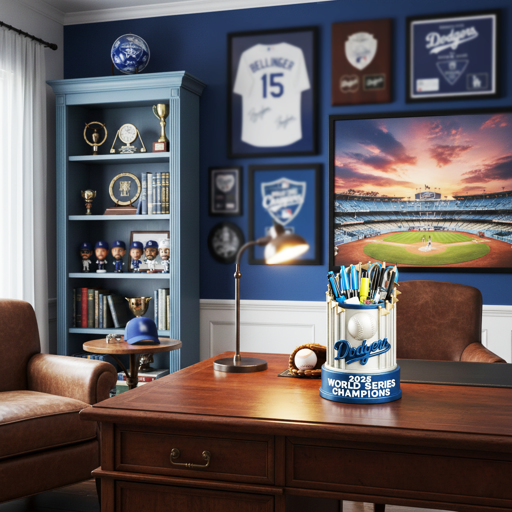 2025 L.A. Dodgers Championship Commemorative Pen Holder