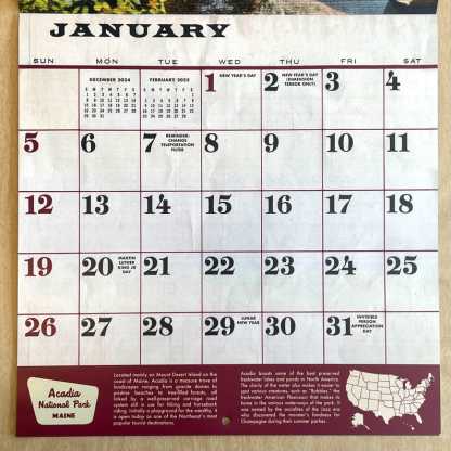 [Copy]📅2025 National Park Monsters Calendar
