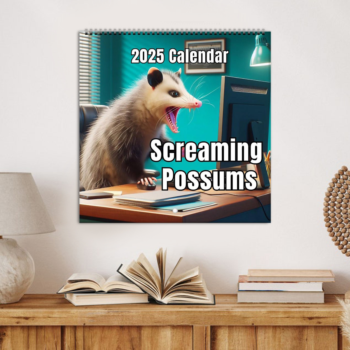 🐭2025 Funny Screaming Possums Calendar