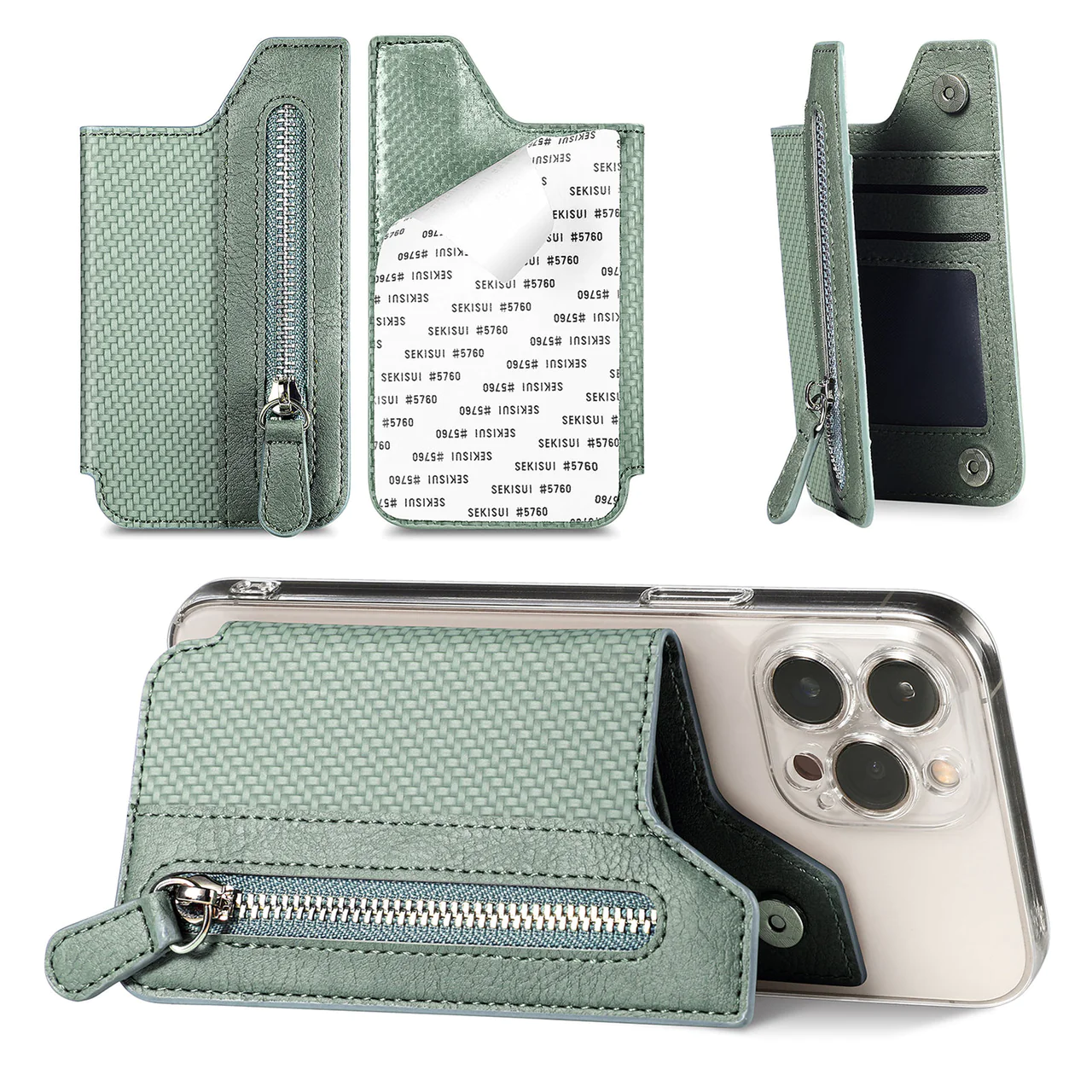 Multifunctional adhesive Phone Wallet Card Holder