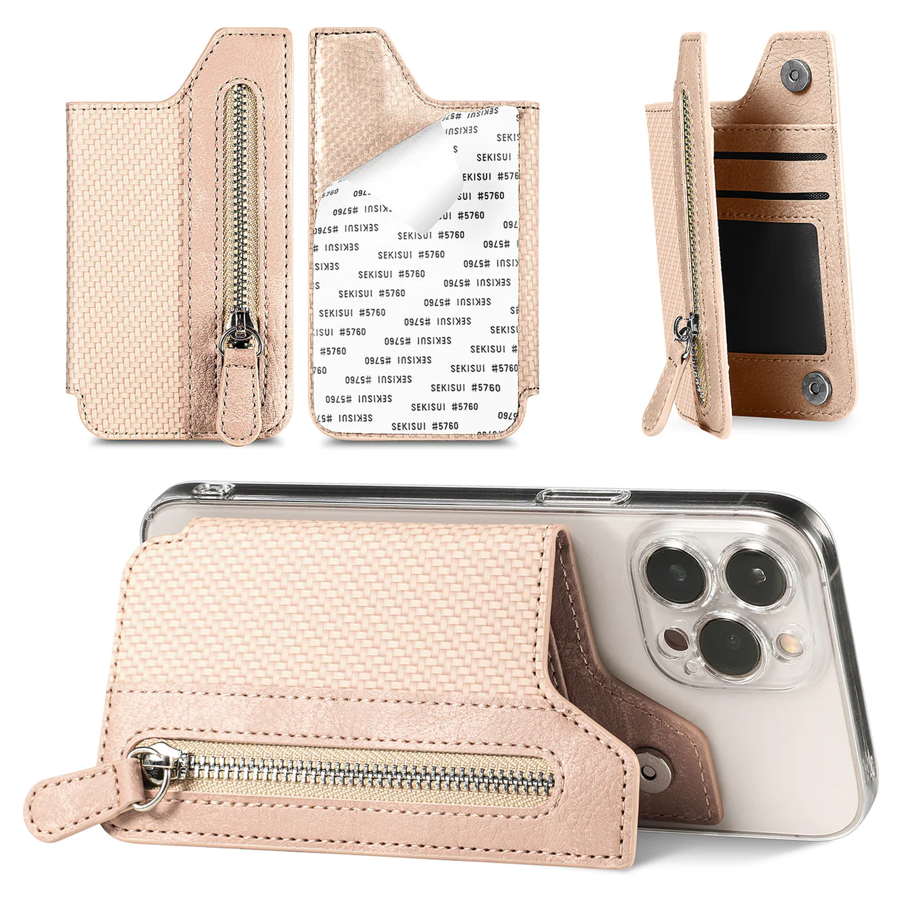 Multifunctional adhesive Phone Wallet Card Holder
