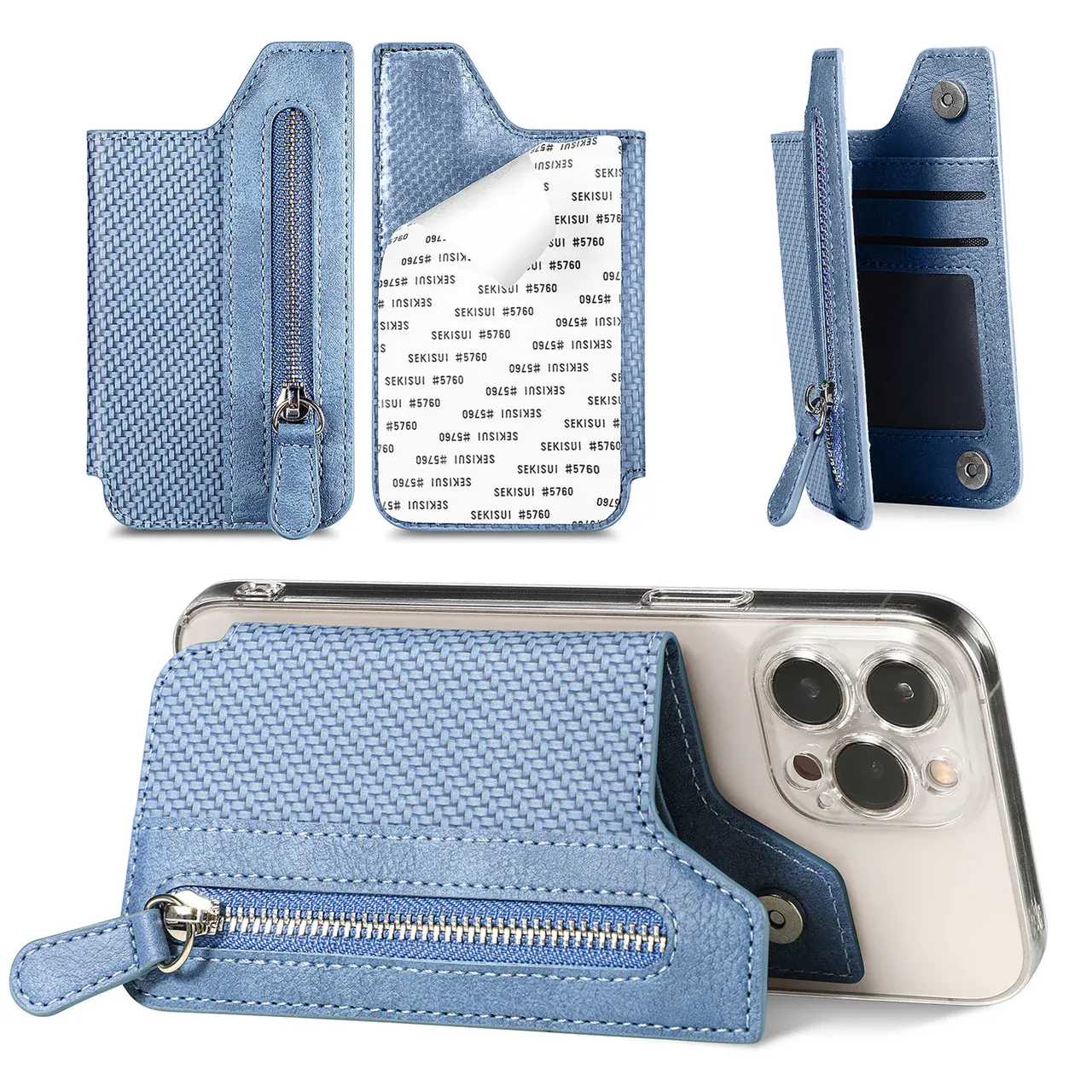 Multifunctional adhesive Phone Wallet Card Holder