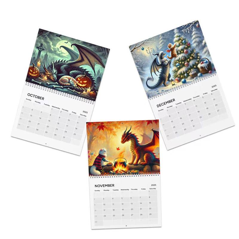 2025 Cat Dragon Rider Calendar