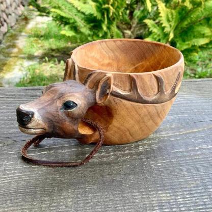 Kuksa Hand Carved Wooden Mug