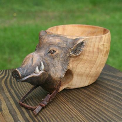 Kuksa Hand Carved Wooden Mug