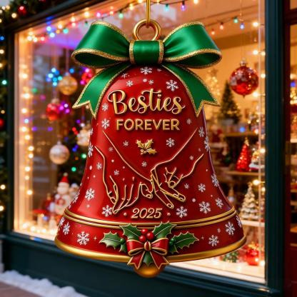 2025 Besties Forever Christmas Bell Ornament