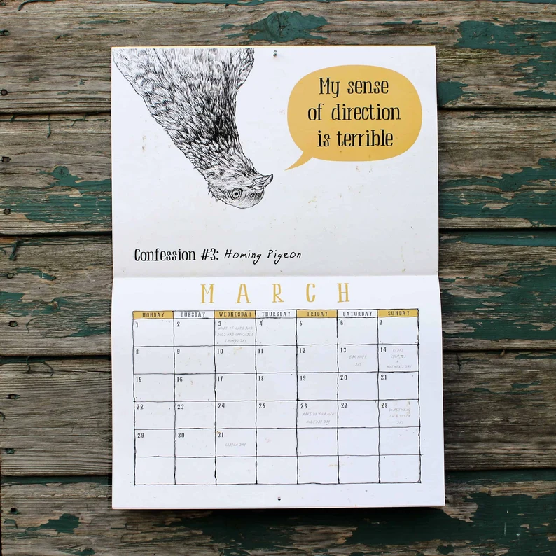 2024 Creature Confessions Calendar