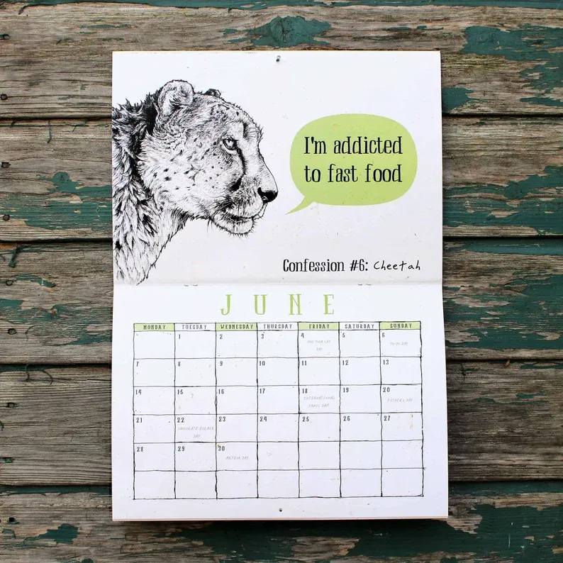 2024 Creature Confessions Calendar