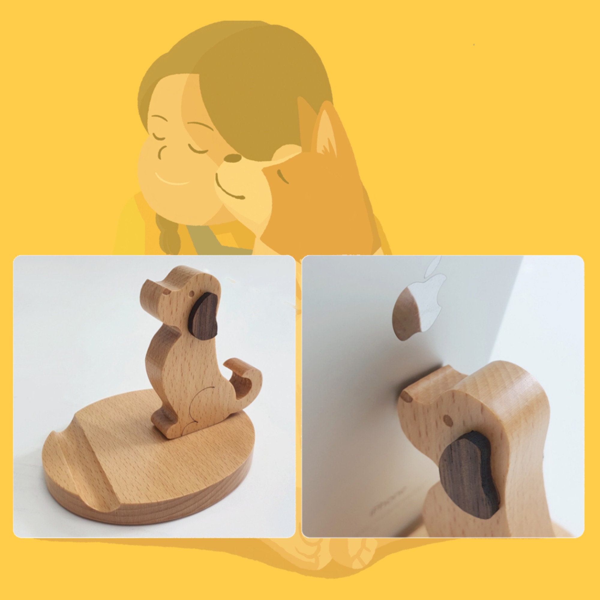Engraved Phone Tablet Dock Holder