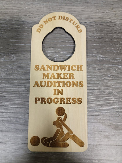 😈Joke Do Not Disturb On My Lunch Break Door Hanger