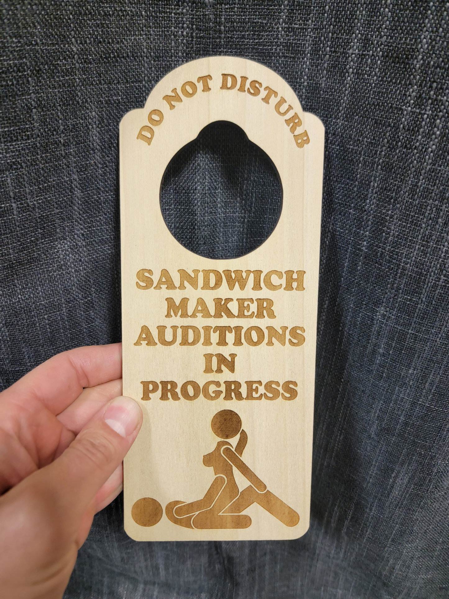 😈Joke Do Not Disturb On My Lunch Break Door Hanger