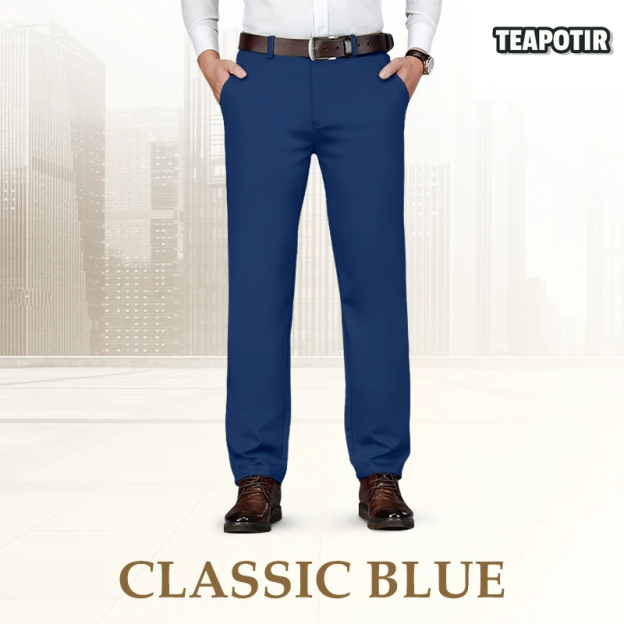  Men's High Elastic Business Casual Pants
