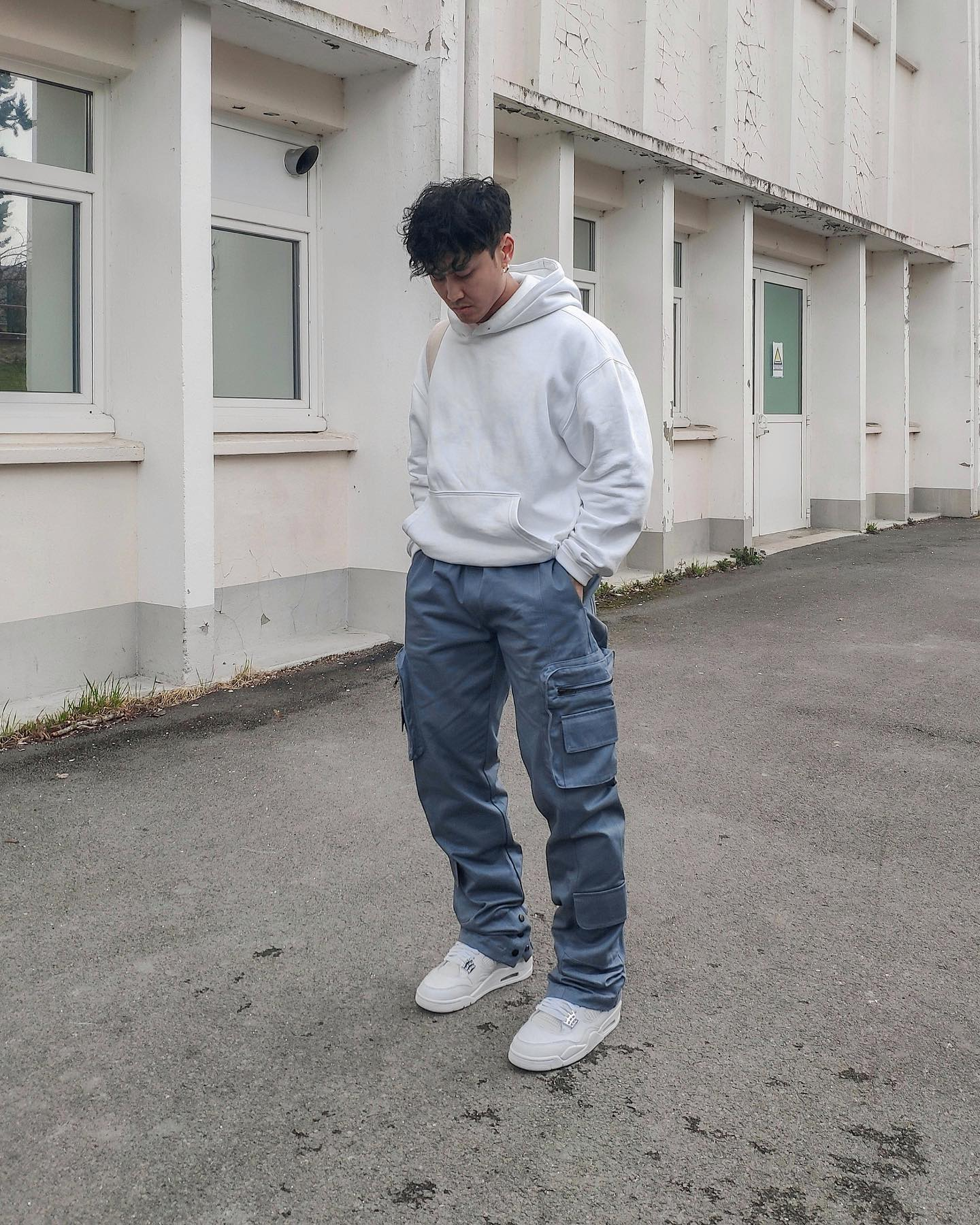 6-parks Unisex Street Style Plain Cotton Military Cargo Pants