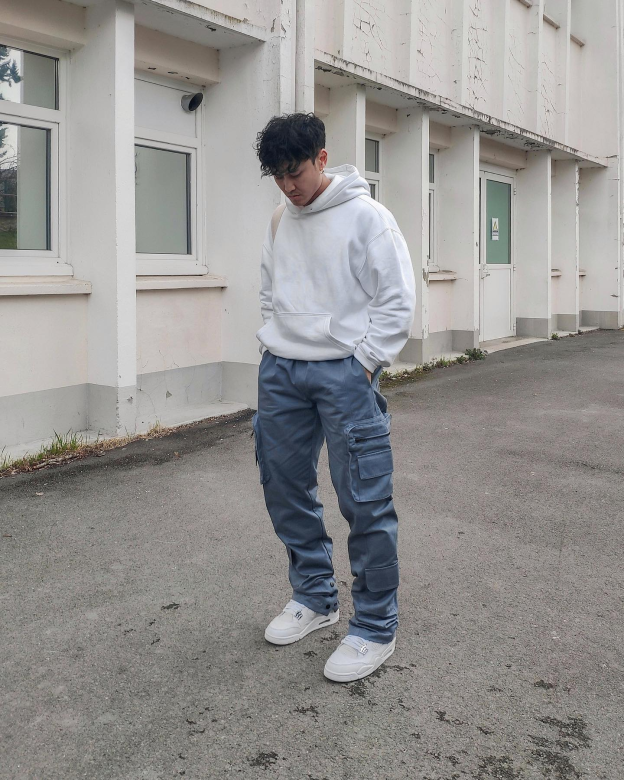 6-parks Unisex Street Style Plain Cotton Military Cargo Pants