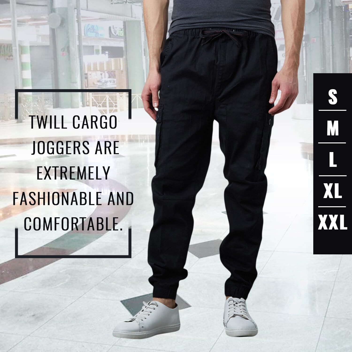 Last Day Promotion🔥3-Pack Men's Cotton Flex Stretch Cargo CombatJogger Pants (Sizes, S-6XL)