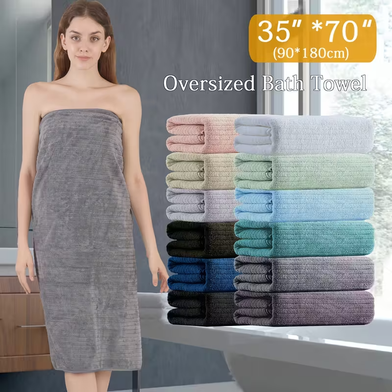 [8 Pack XL Bath Towels]35"x70" Extra Large Towel Microfiber Absorbent XL Bath Sheet Super Soft Bathroom Towels Set