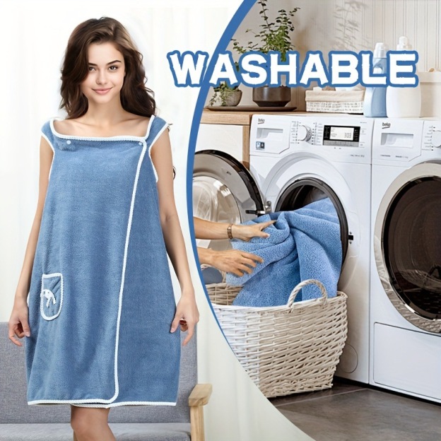 [Quick-Dry & Super Absorbent] Wearable Bath Towel & Skirt 2-in-1