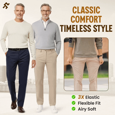 GlideActive - Ultra-Stretch Comfort Khaki Pants