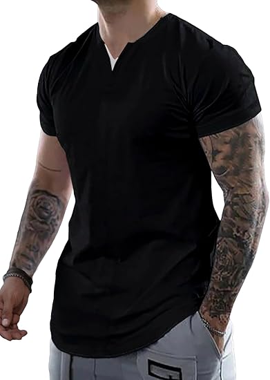 Men's Casual V-Neck T-Shirt