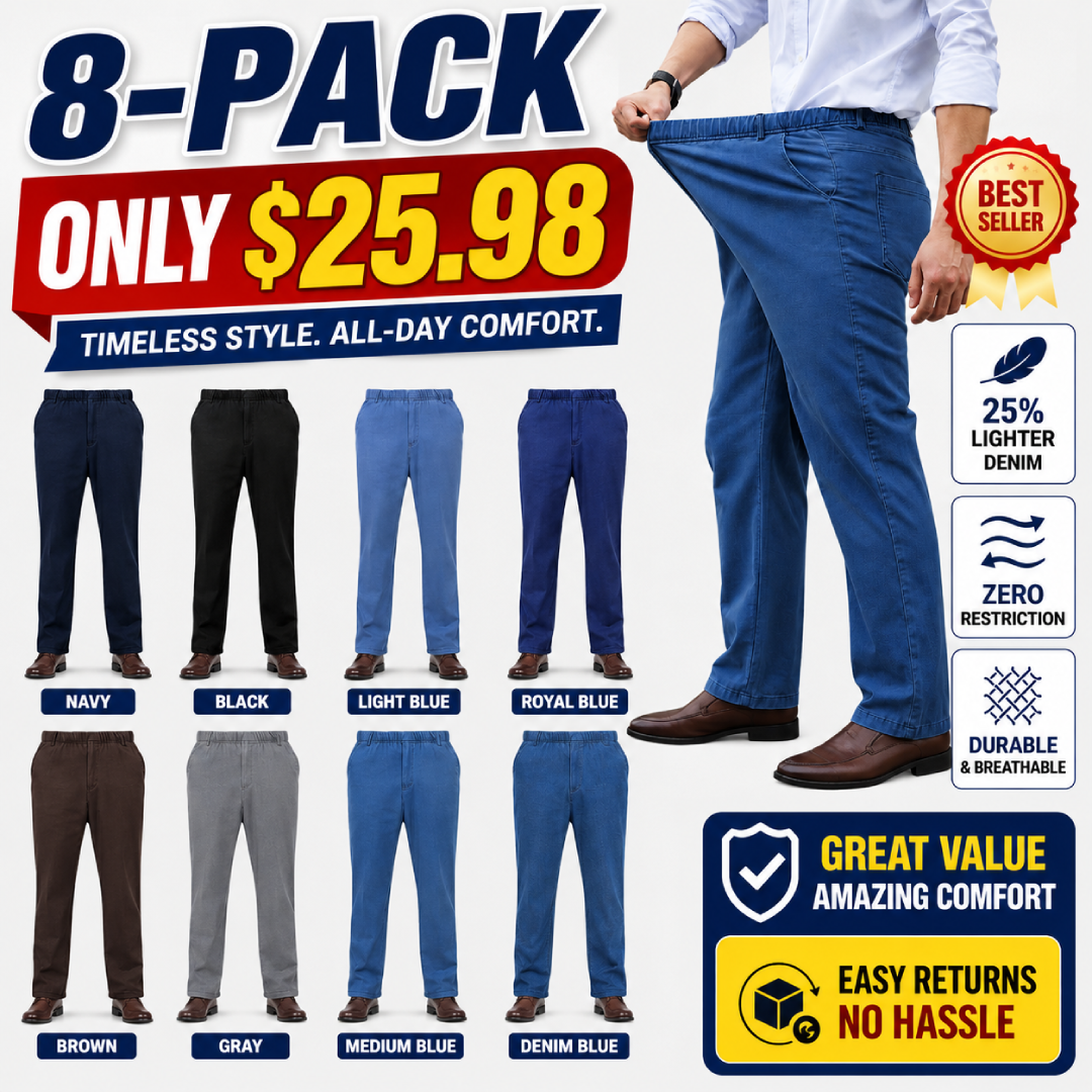 GentsFlex - Men's Comfortable Stretch Straight Leg Jeans