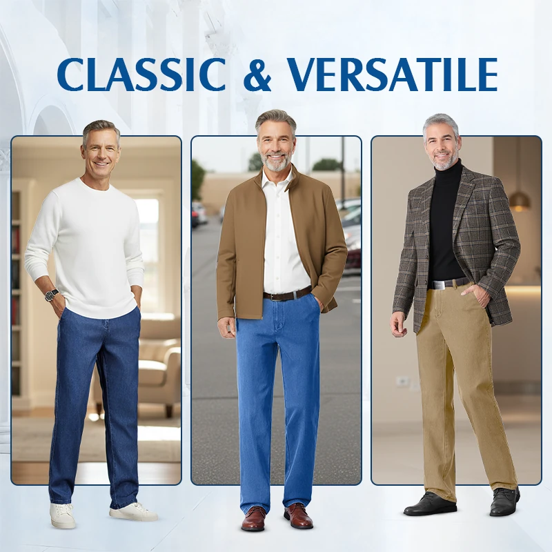 6-Pack Men’s Classic Straight-Fit Stretch Jeans